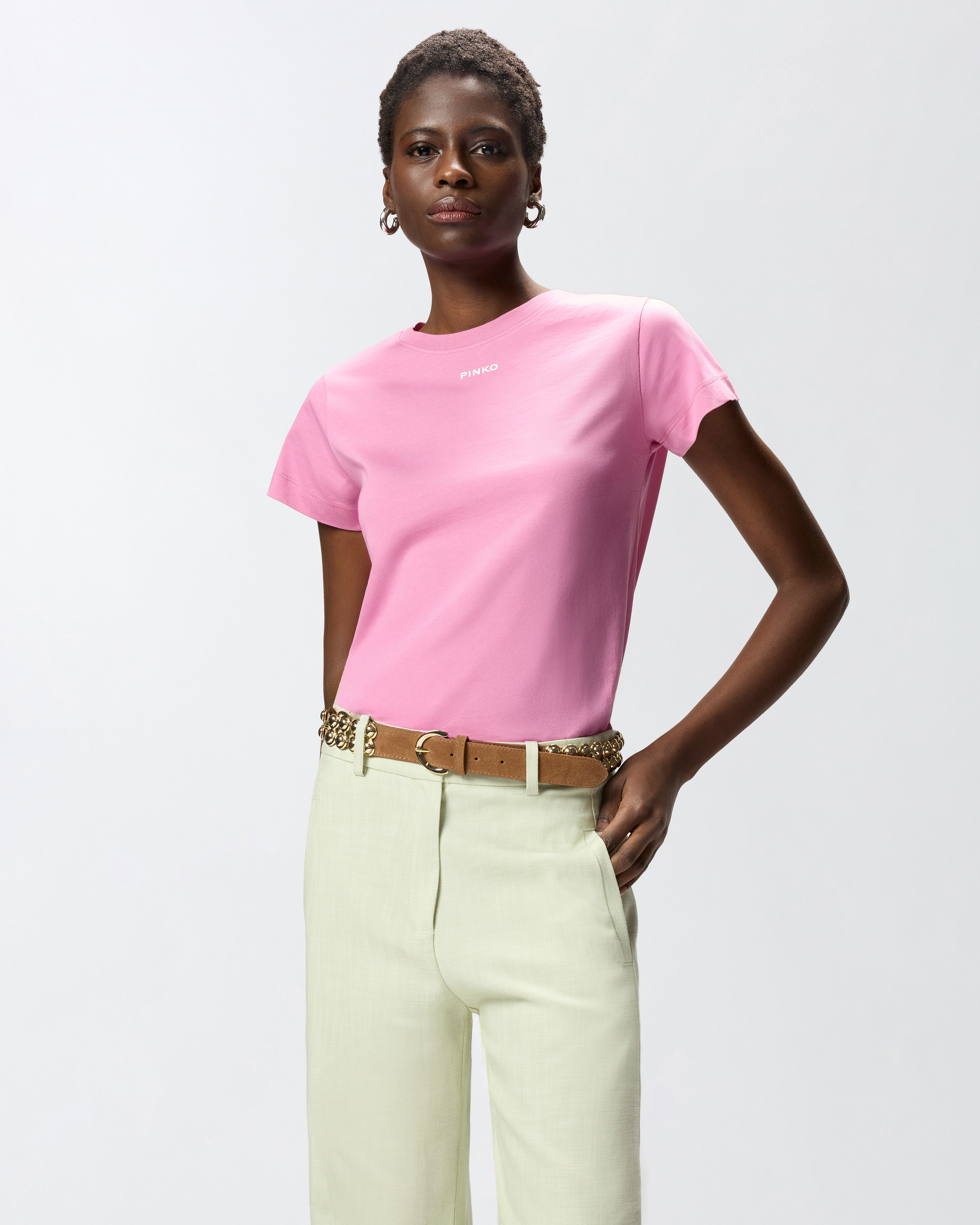 T-Shirt Con Logo Pinko