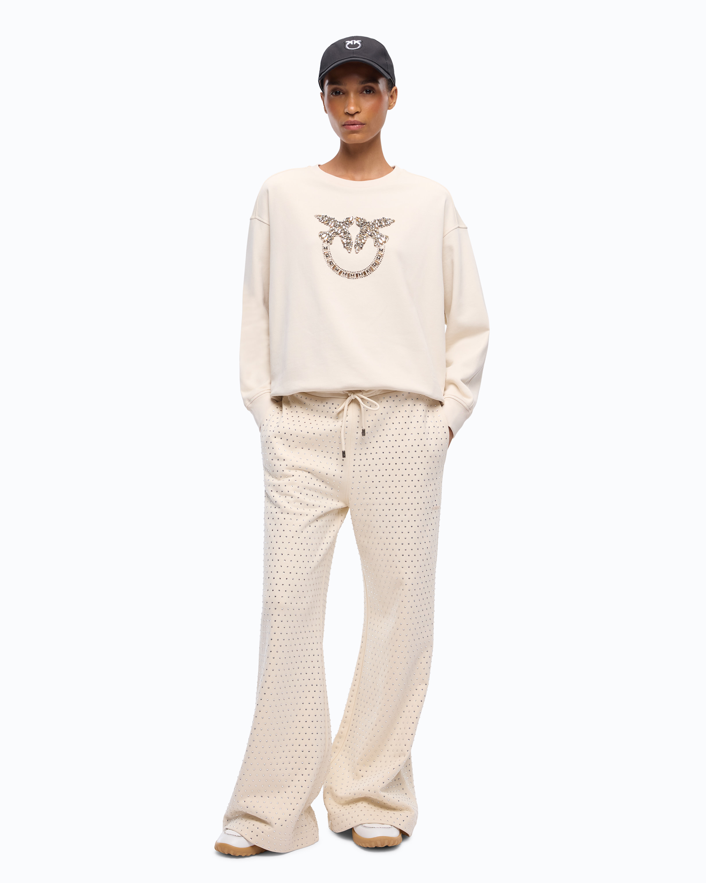 Sweatshirt Mit Logo Love Birds Als Schmuckstickerei