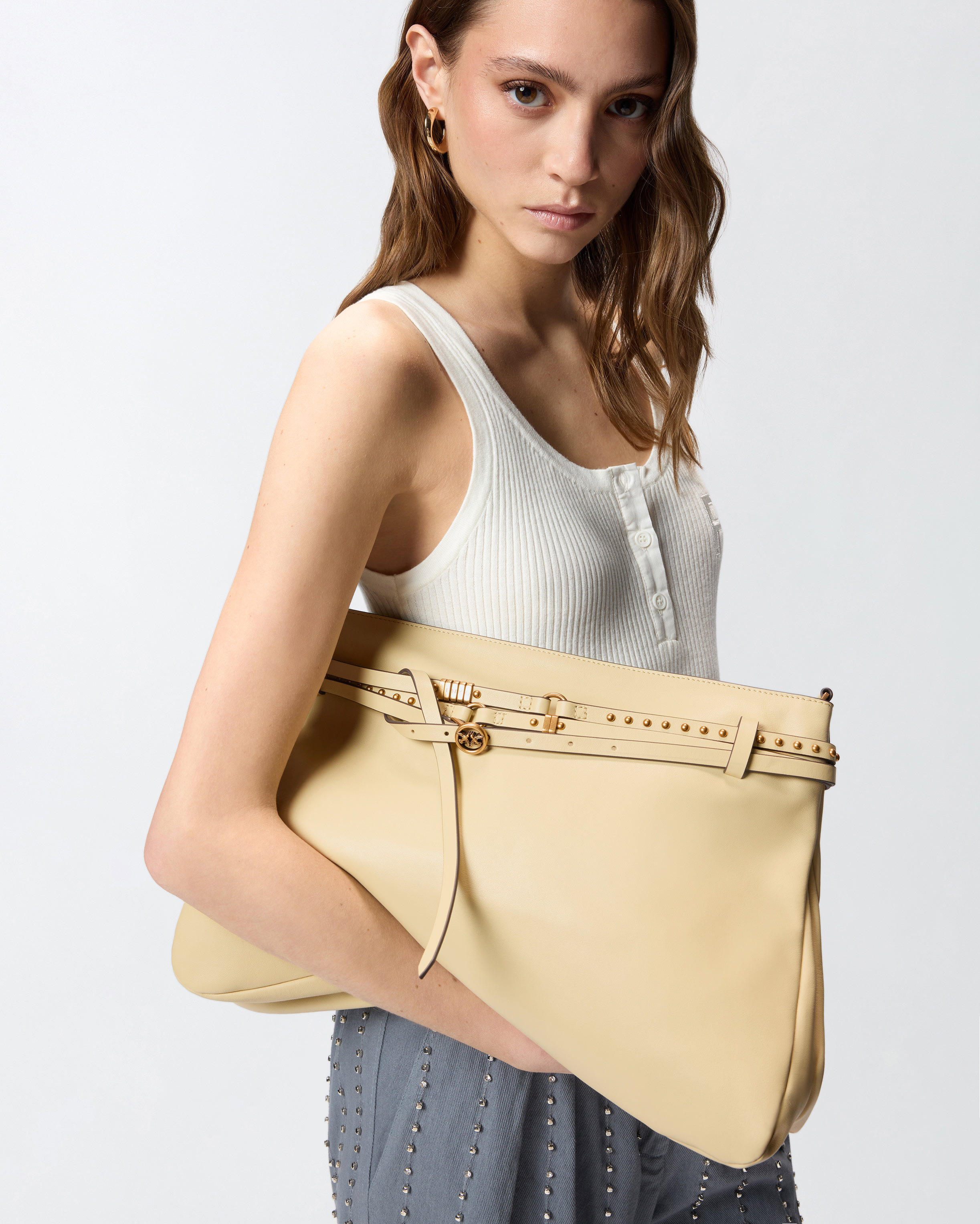 Borsa A Spalla Grande Belt Bag Big In Pelle