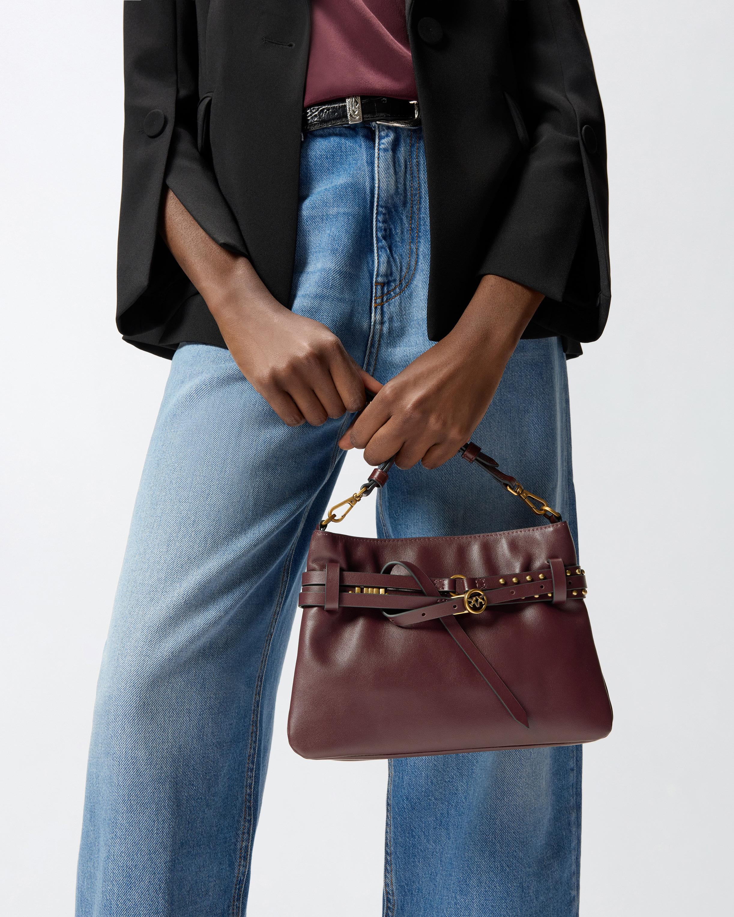 Borsa A Spalla Piccola Belt Bag Mini In Pelle