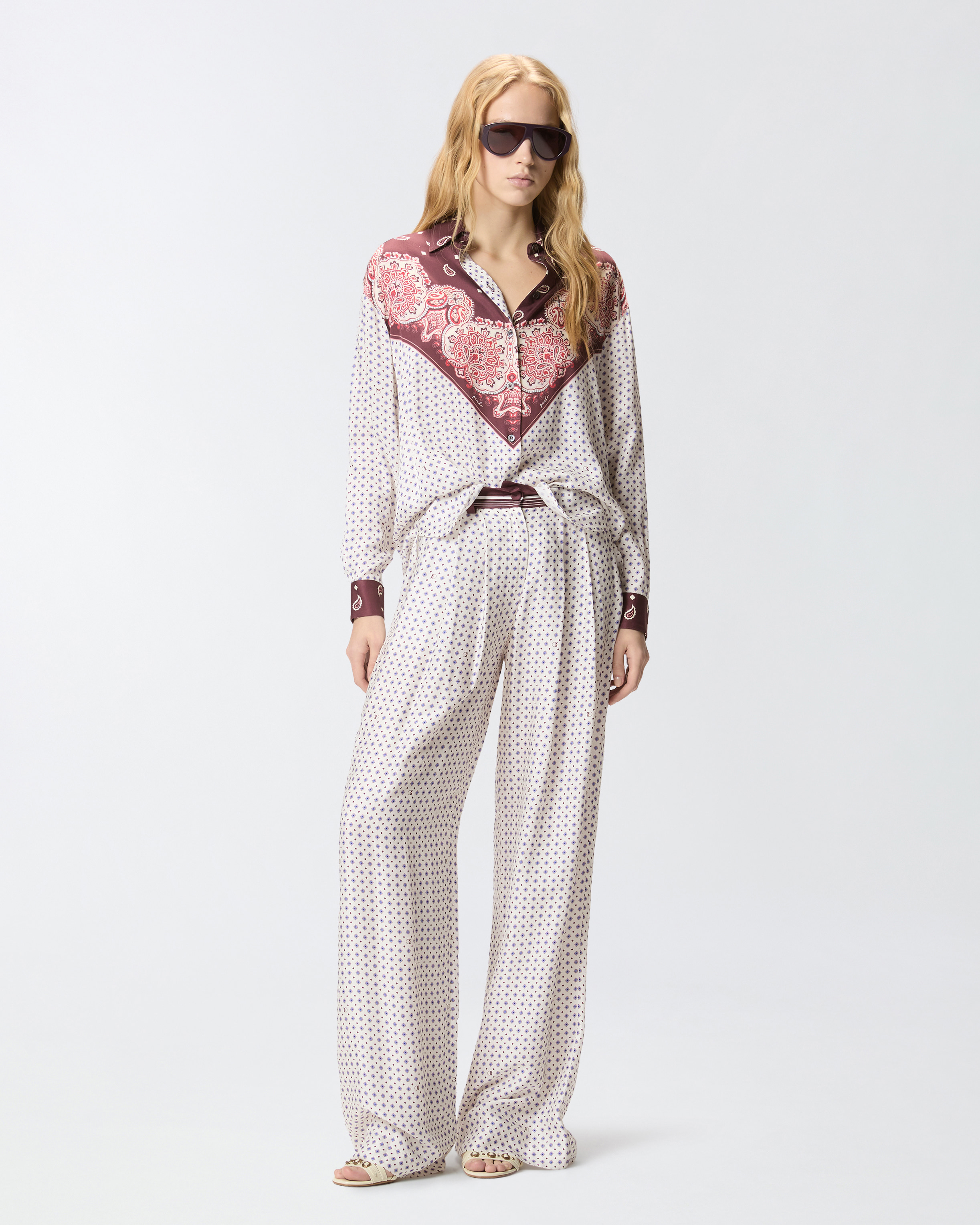 Pantaloni Con Motivo Cravatteria