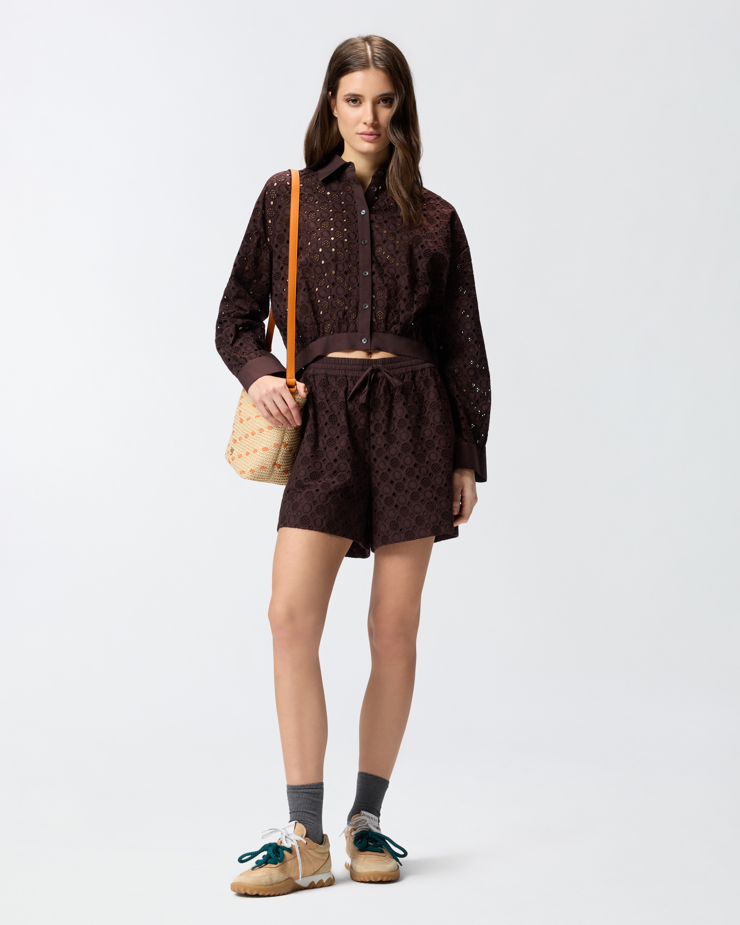 Shorts Mit Lochmuster