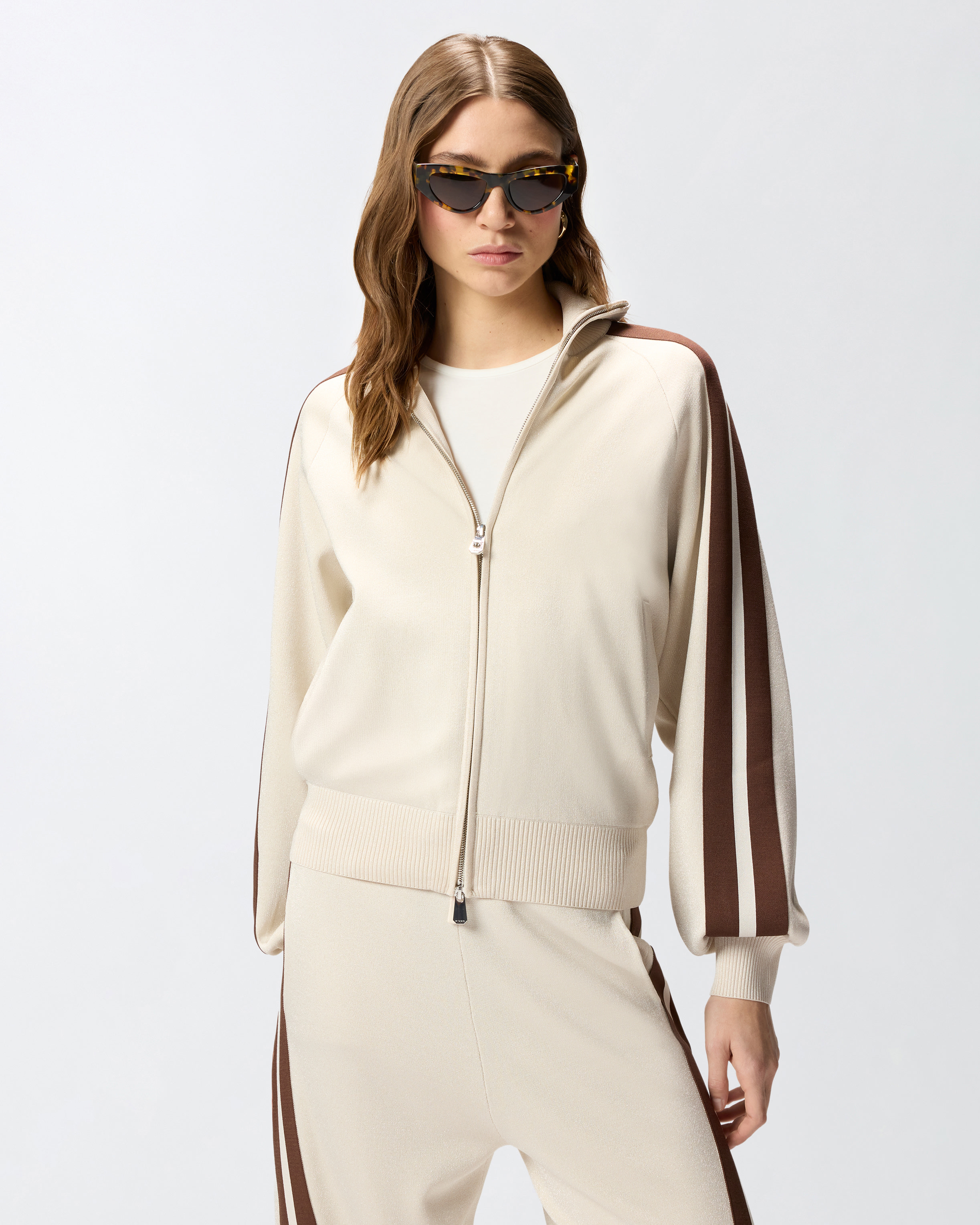 Felpa Con Zip E Logo Love Birds