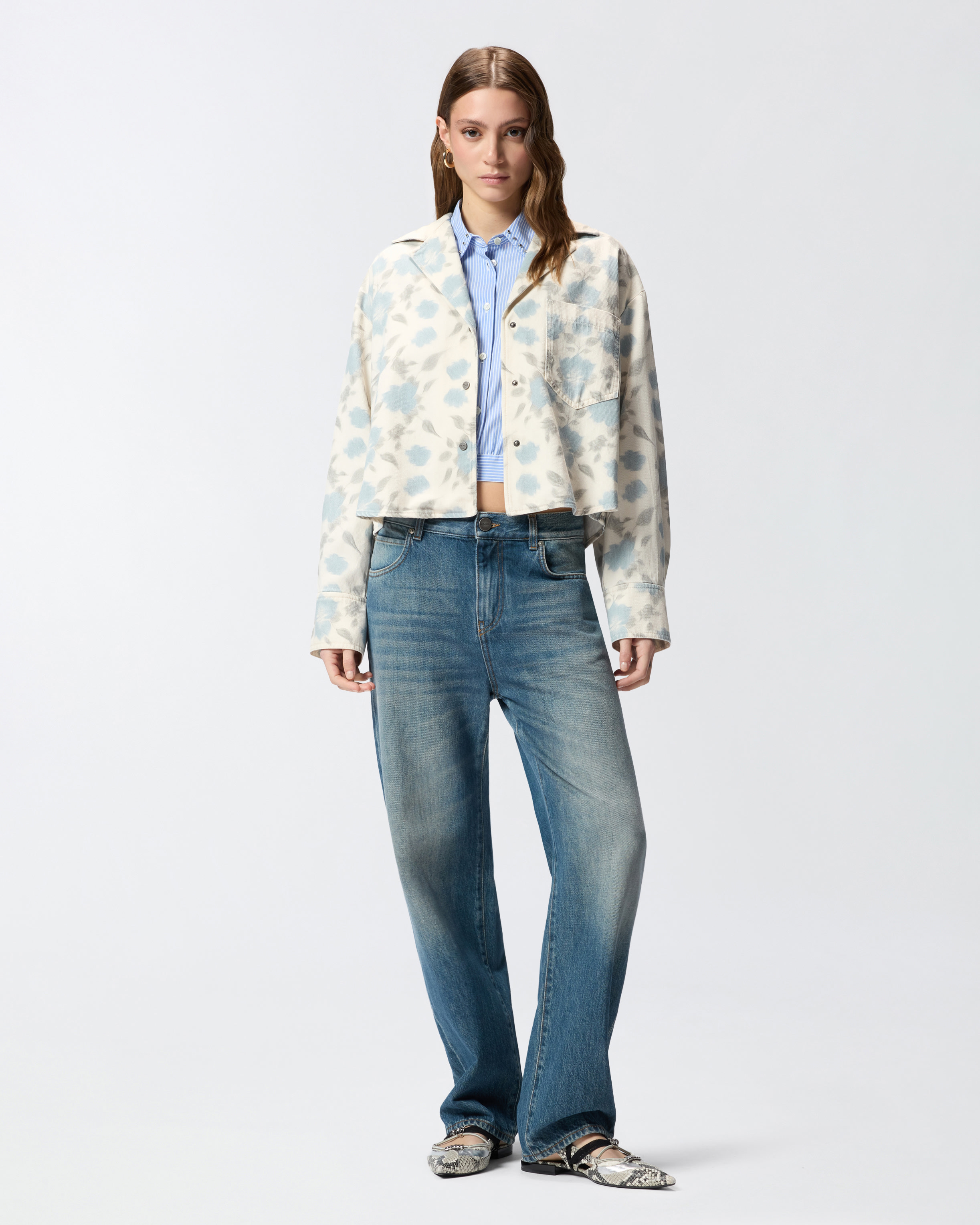 Jeans Loose Fit Con Zip Posteriori
