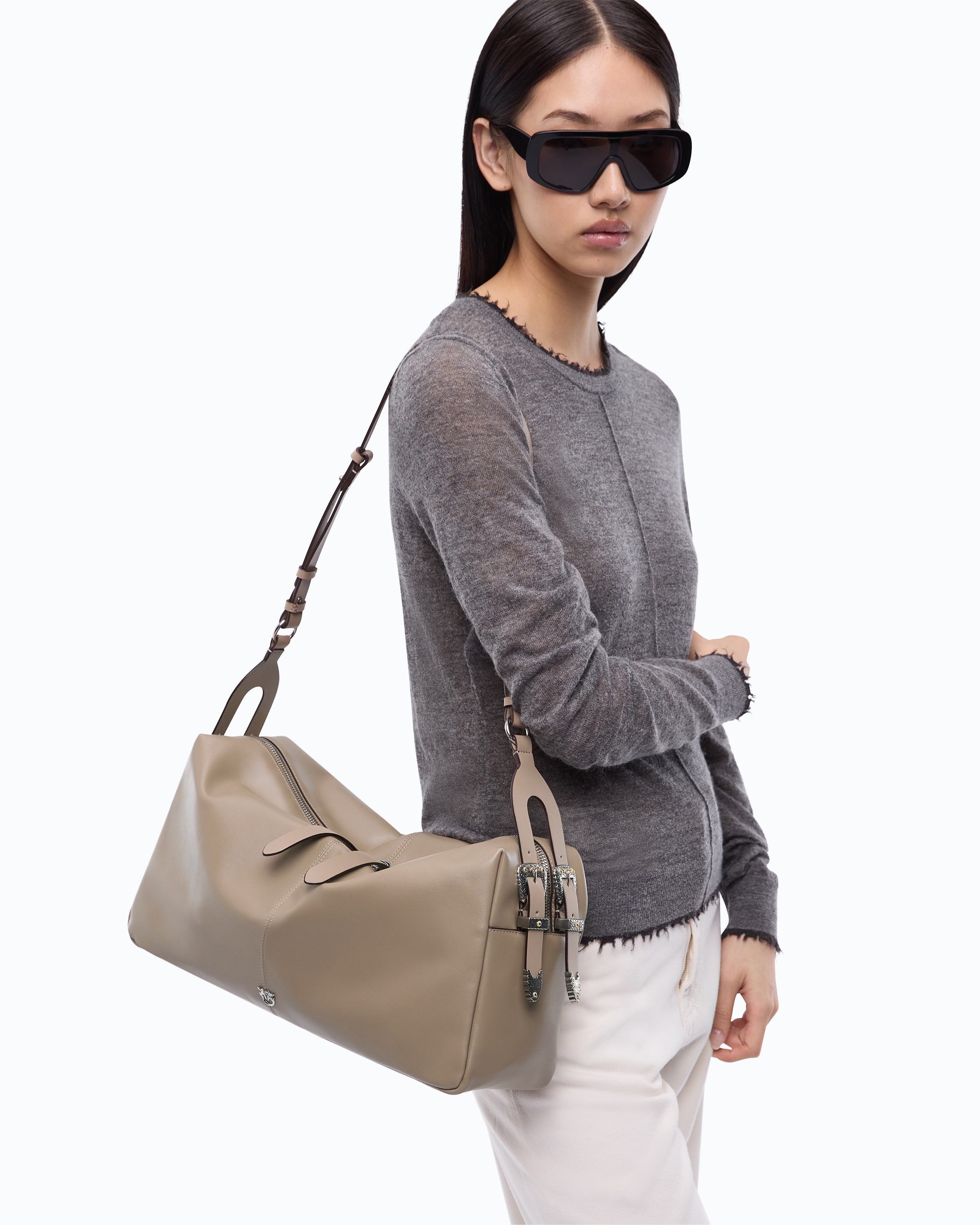 Bolso De Hombro Grande Keeper Bag De Piel New Biker
