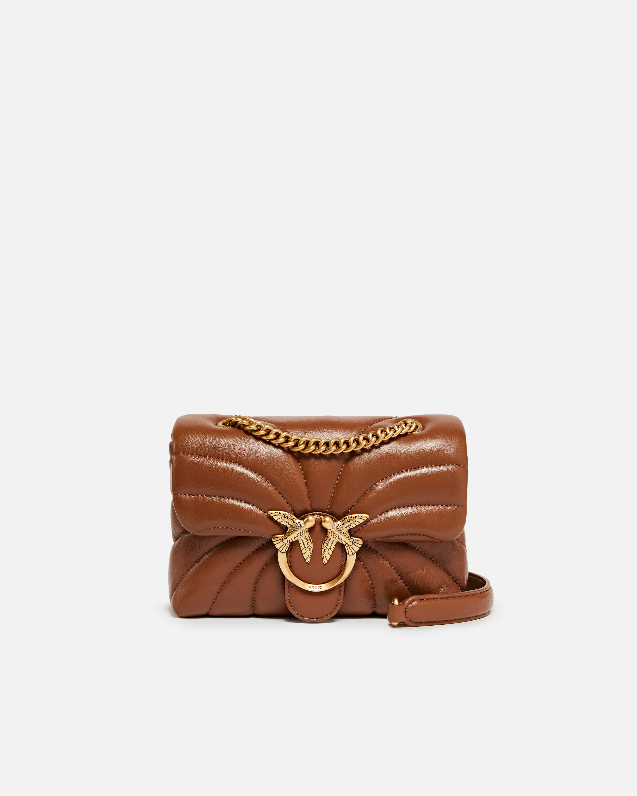 Love Bag Puff Butterfly Mini Nappa Leather Crossbody Bag