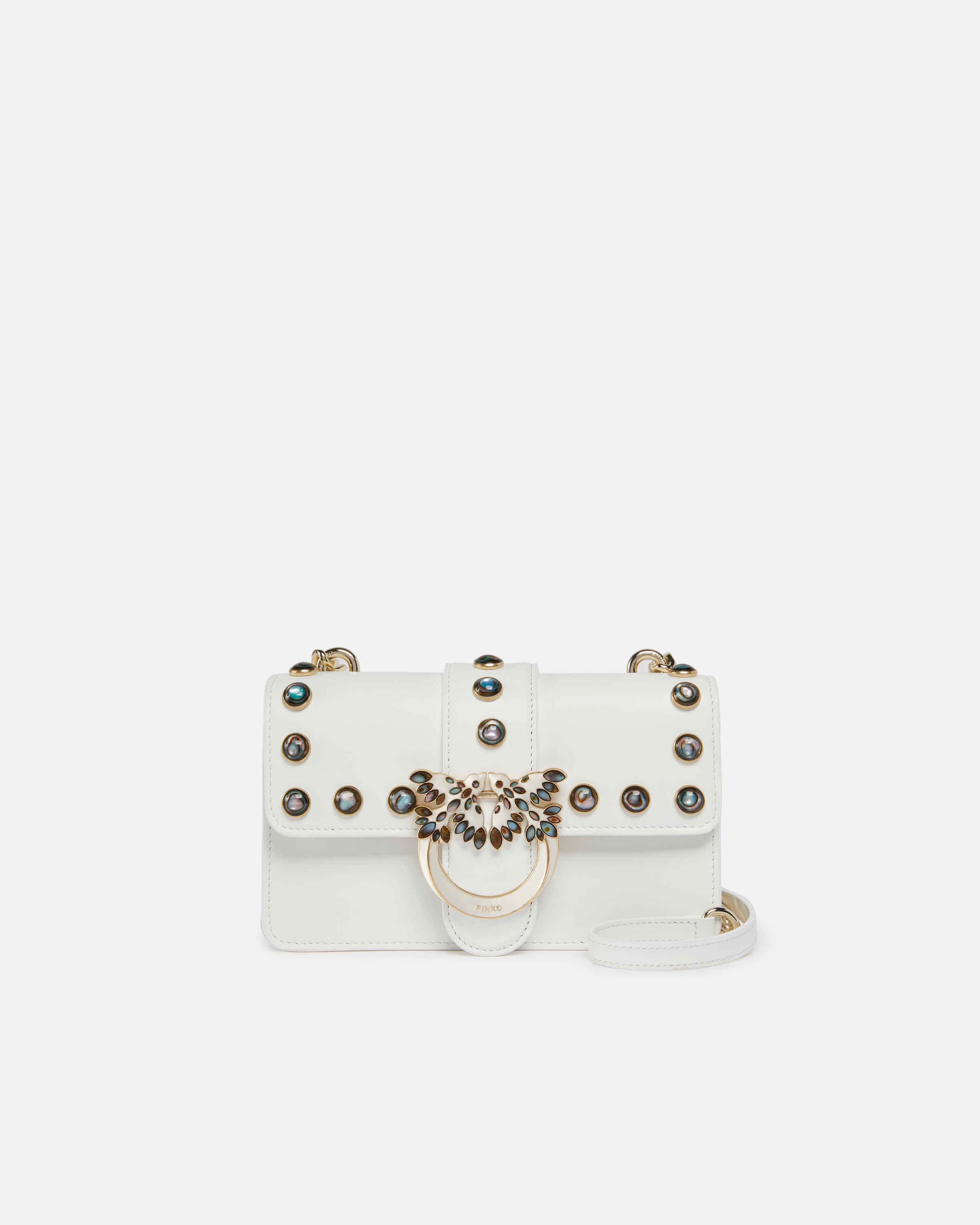 Love Bag Crossbody Bag With Mother-Of-Pearl Studs Pinko Galleria
