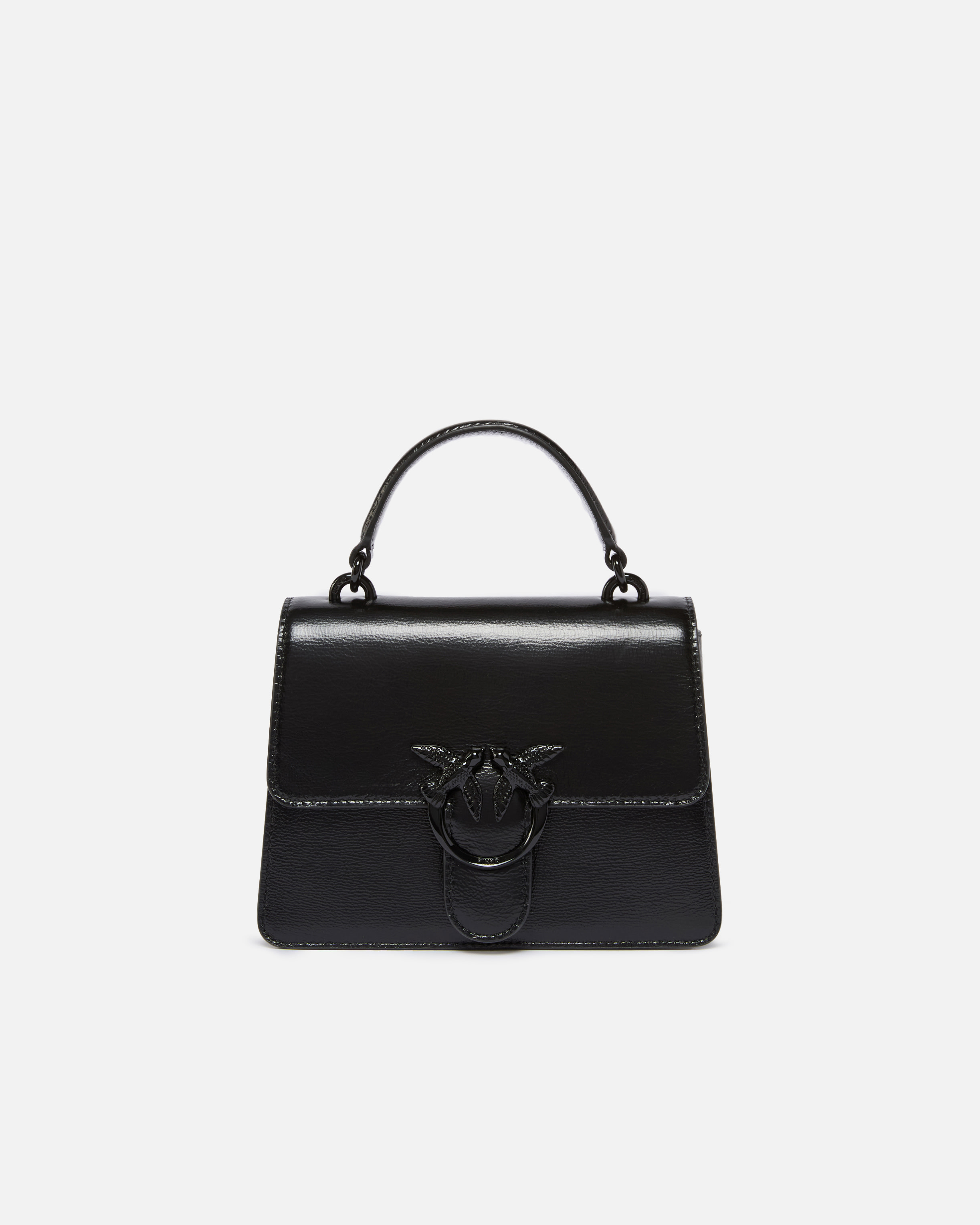Borsa A Mano Piccola Mini Love Bag One Top Handle Light In Pelle Shiny