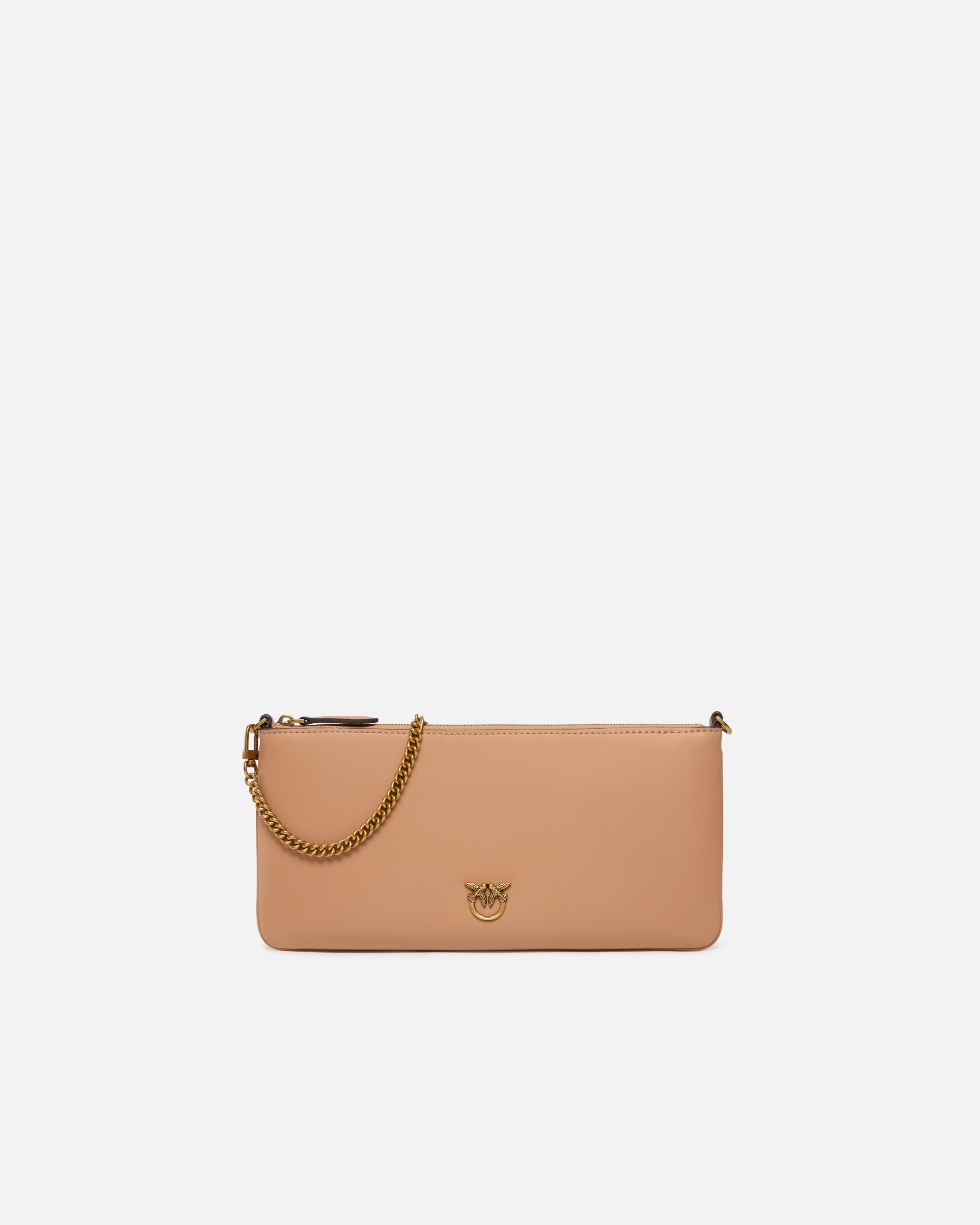 Horizontal Flat Bag In Leather