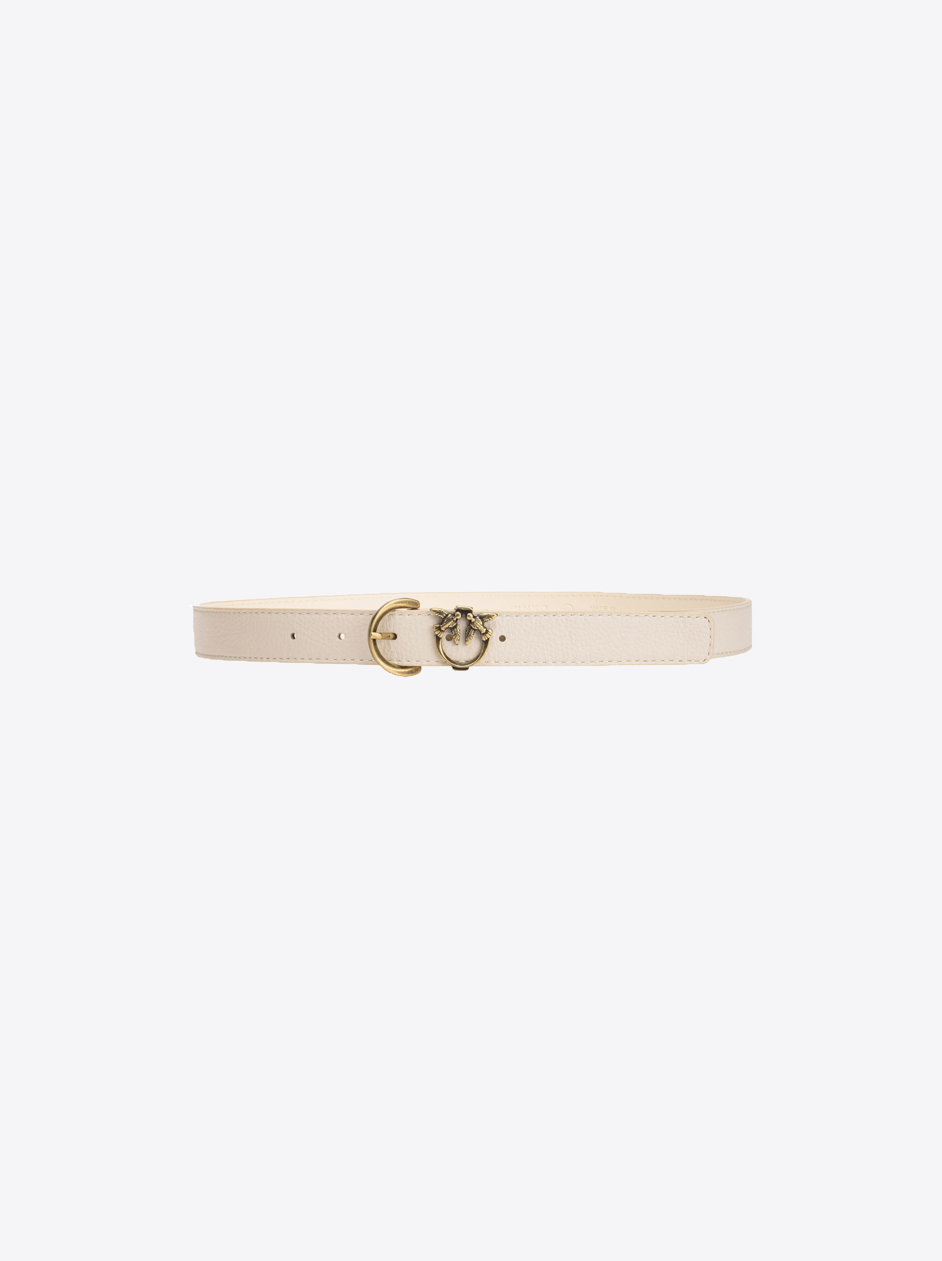 Cintura Pelle Bottalata Dettaglio Love Birds 2,5 Cm