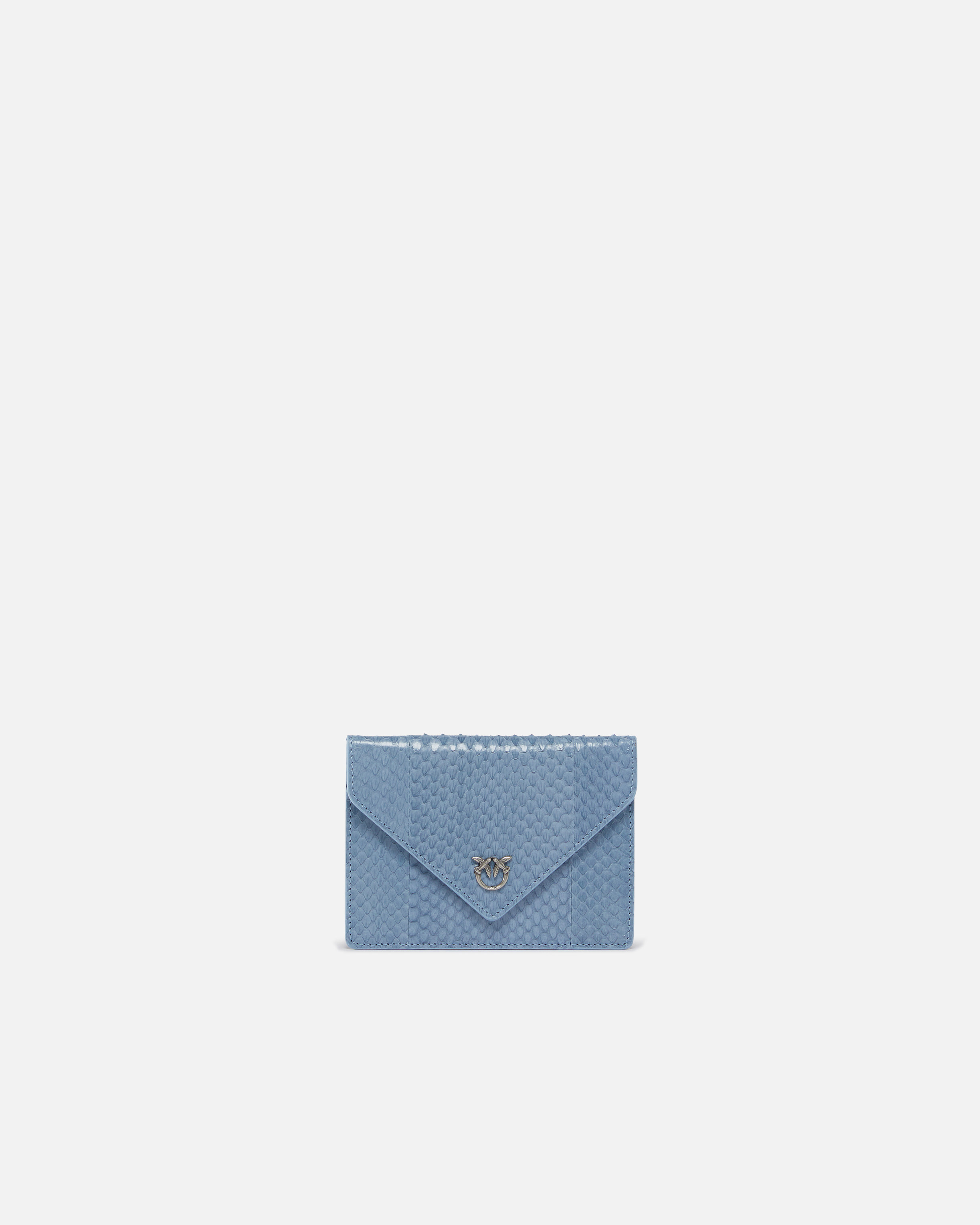 Pinko Galleria Small Pouch In Shiny Reptile Skin