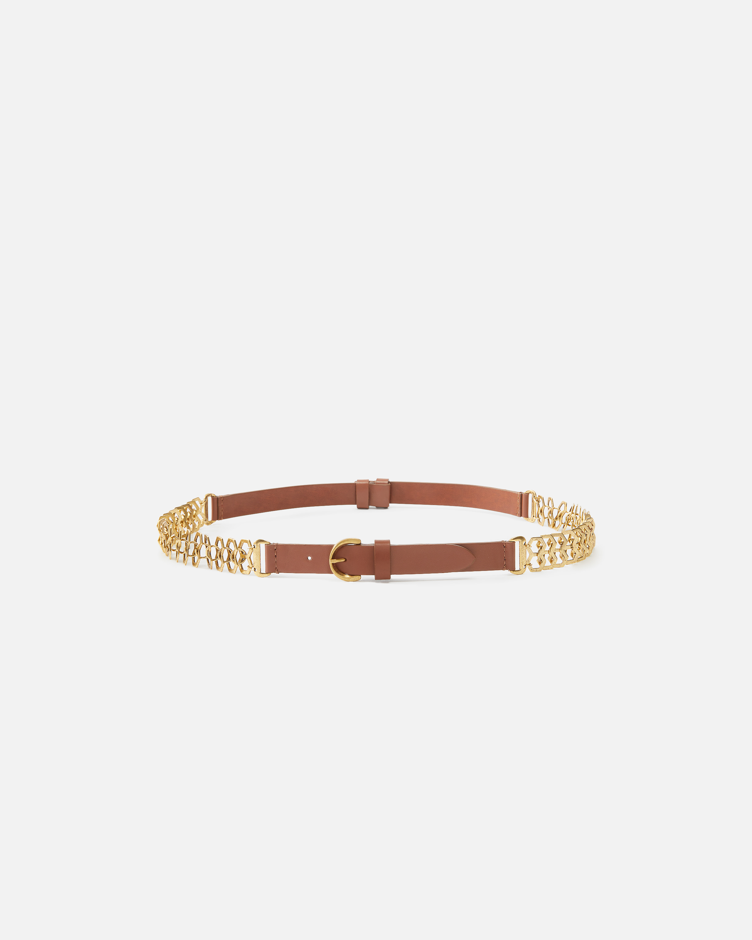 Belt With Chain Insert, 2 Cm