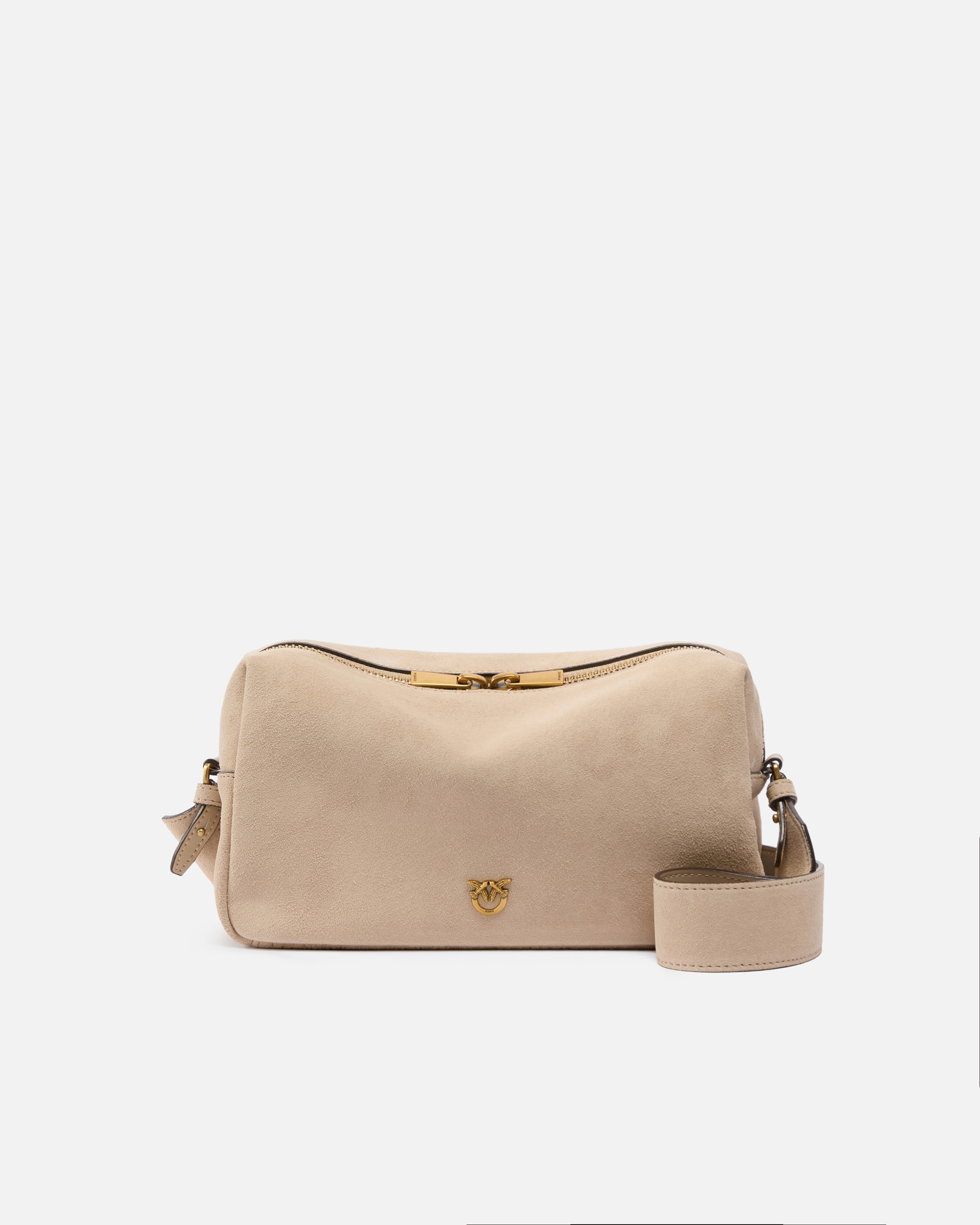 Horizontal Bag Medium Shoulder Bag In Suede