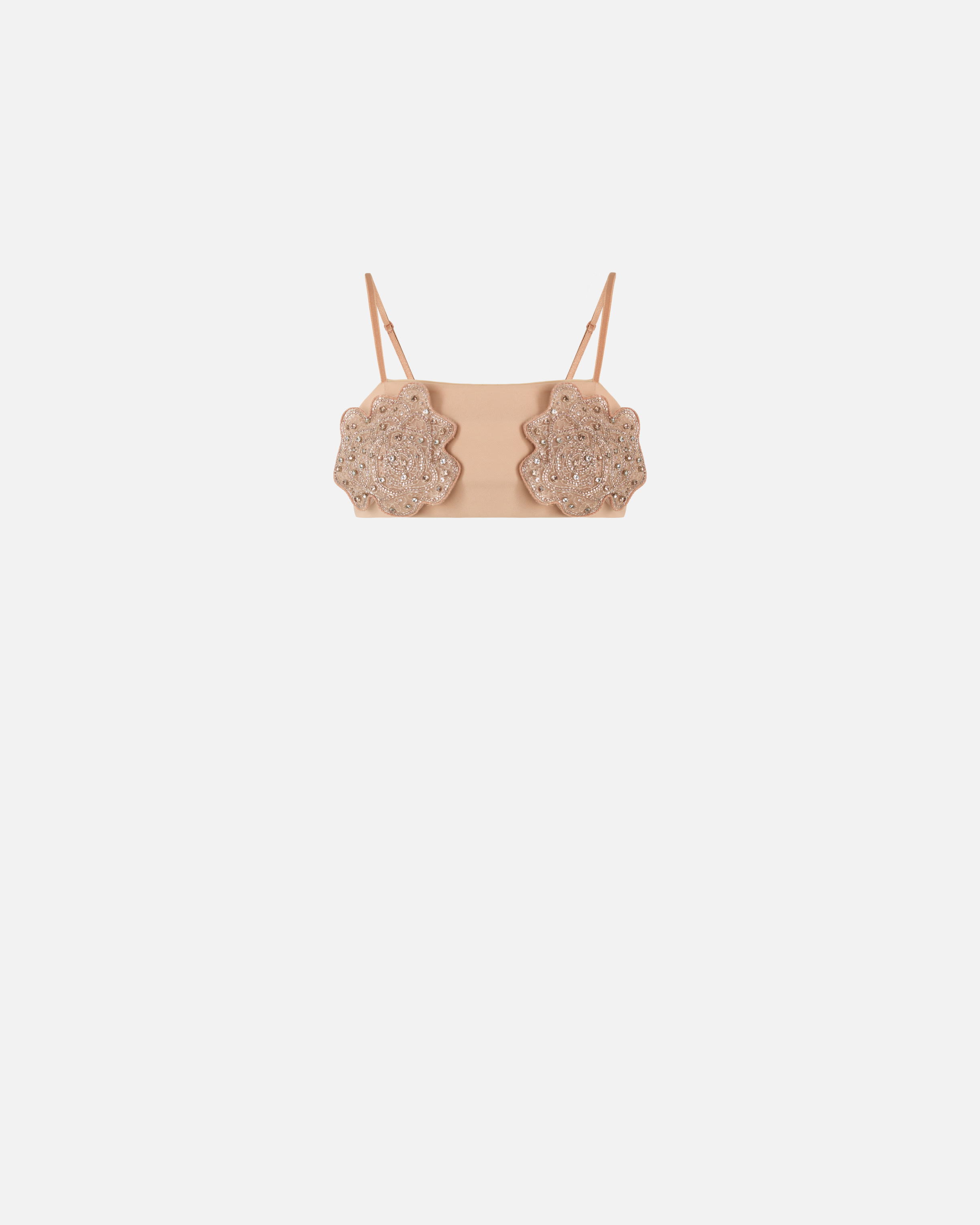 Reggiseno Con Rose Gioiello Ricamate