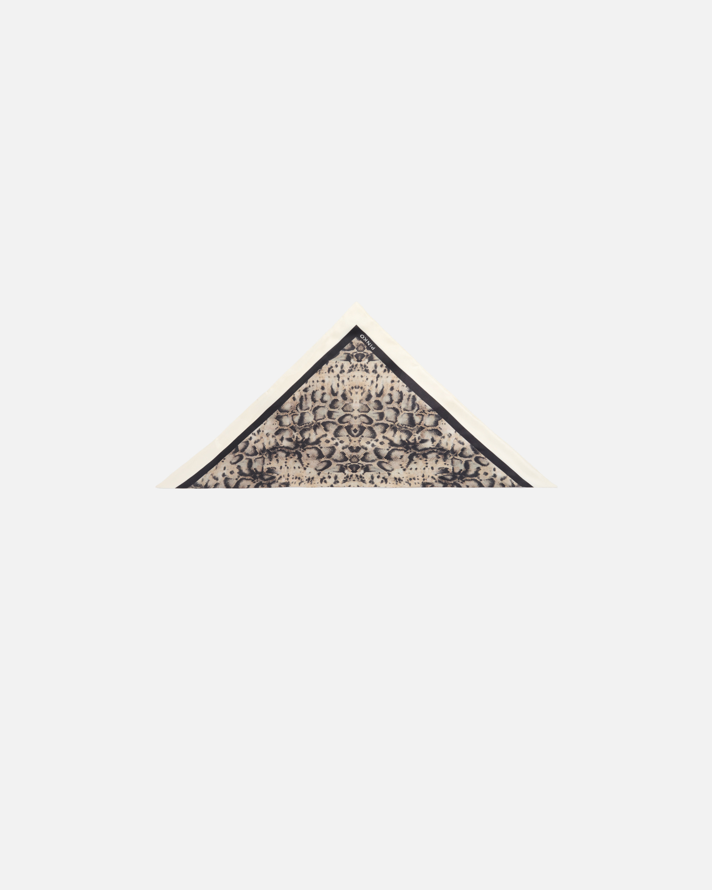 Foulard Triangolare Con Stampa Snake