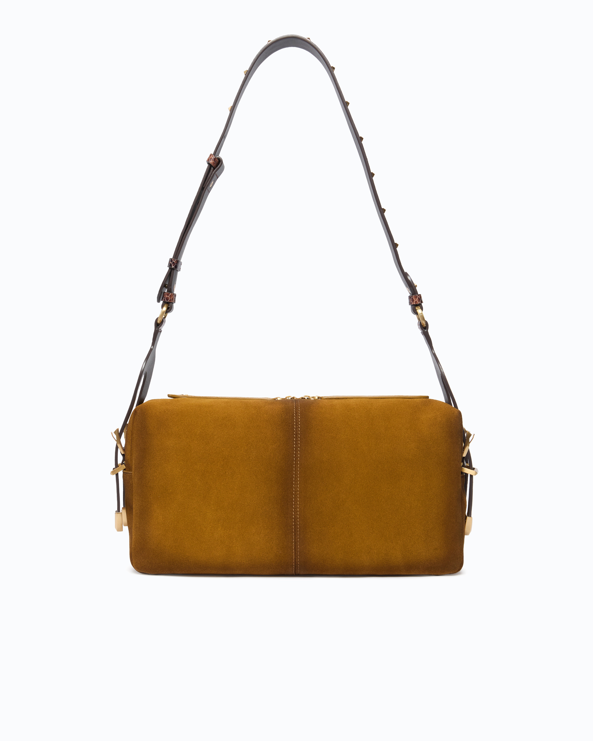 Keeper Bag Medium Shoulder Bag In Spray-Effect Suede