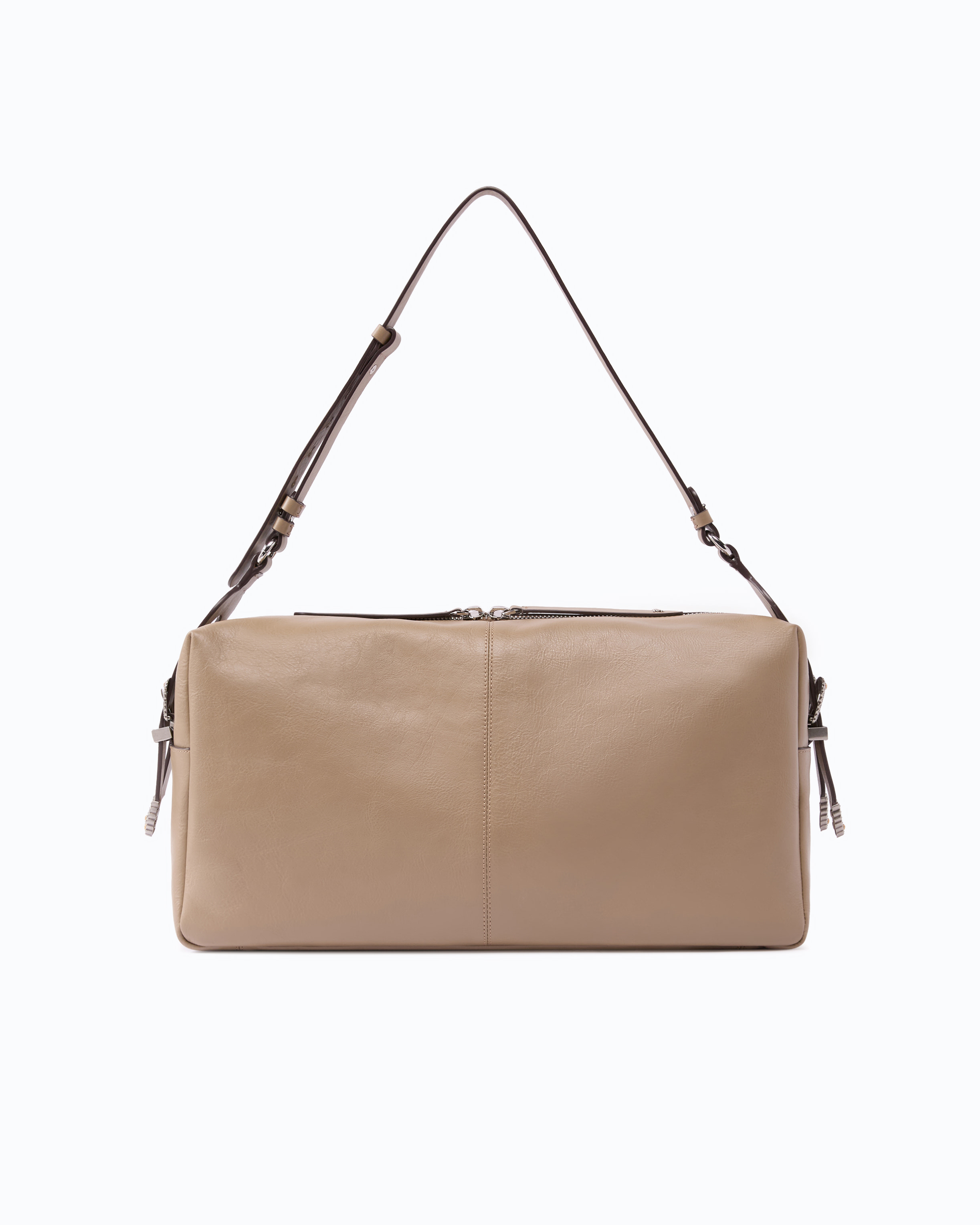 Keeper Bag Large Shoulder Bag In New Biker Leather