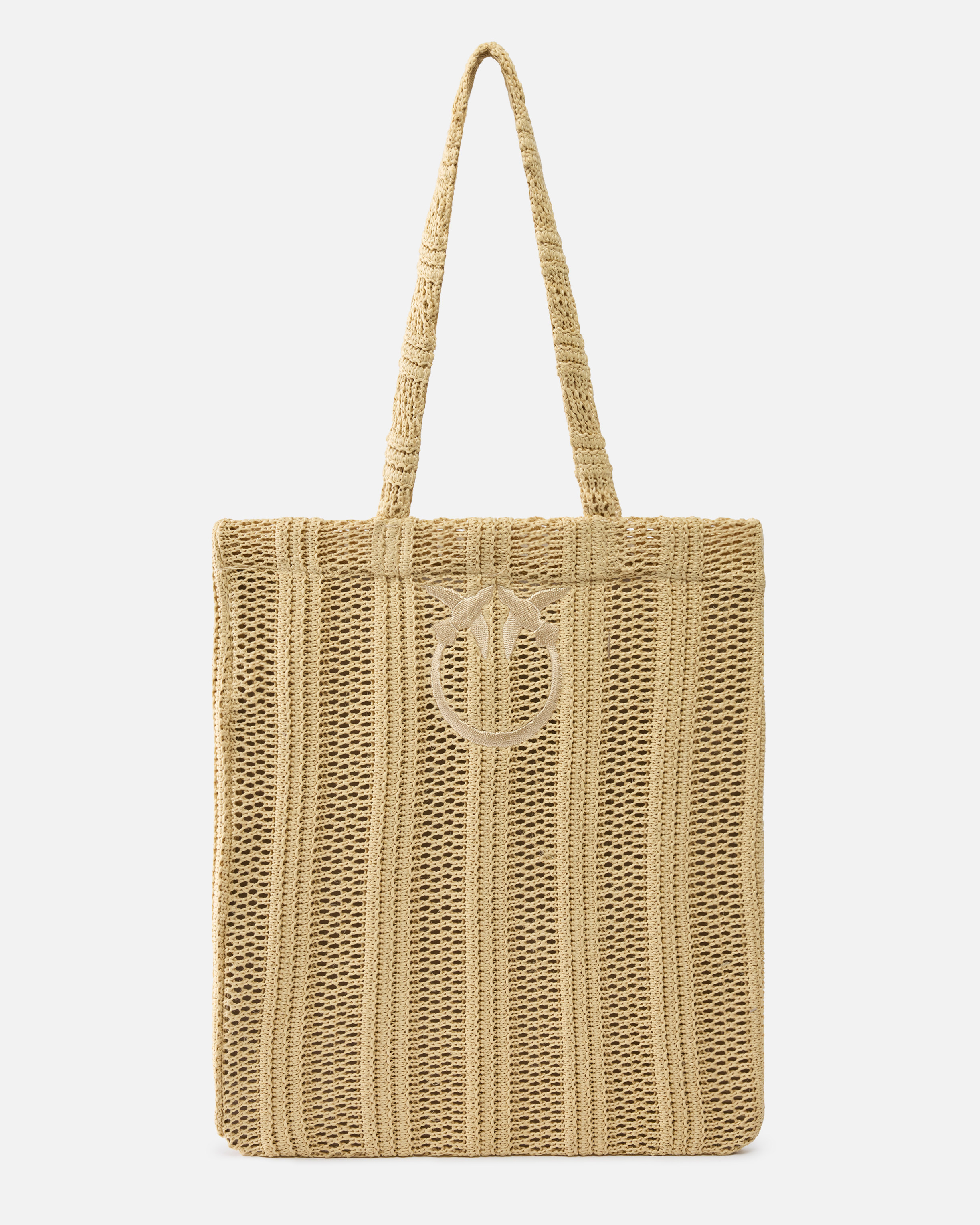 Borsa Shopper Media Easy Tote Bag In Rafia