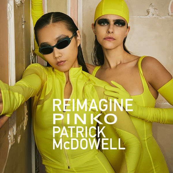Matrix meets VersaillesREIMAGINE PINKO X PATRICK MCDOWELLCollection Printemps-Été 2022