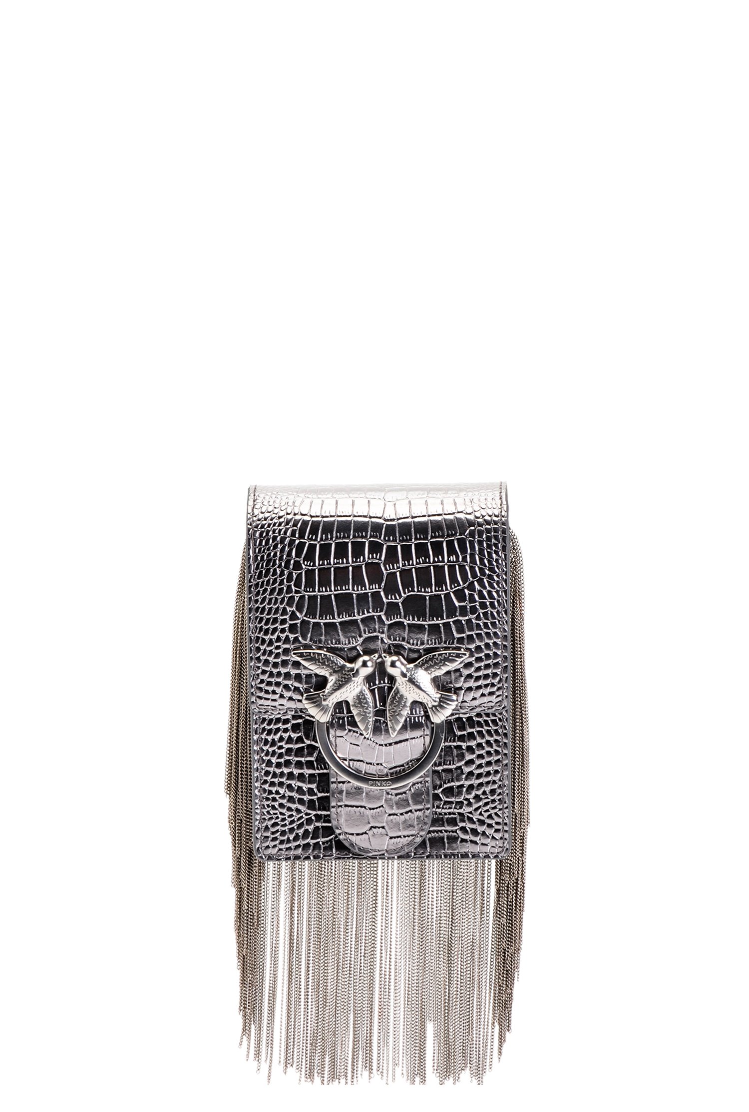 Smart Bag Metal Fringes en cuir