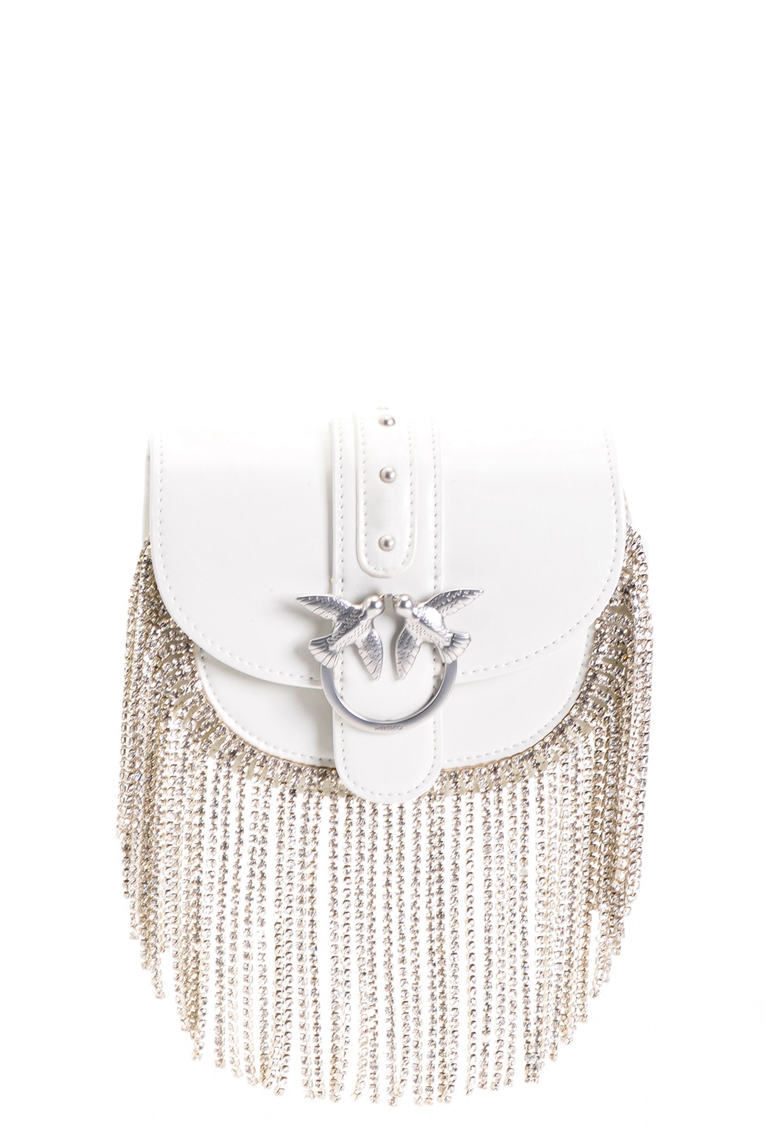 Baby Go-Round Bag Strass Fringes en cuir